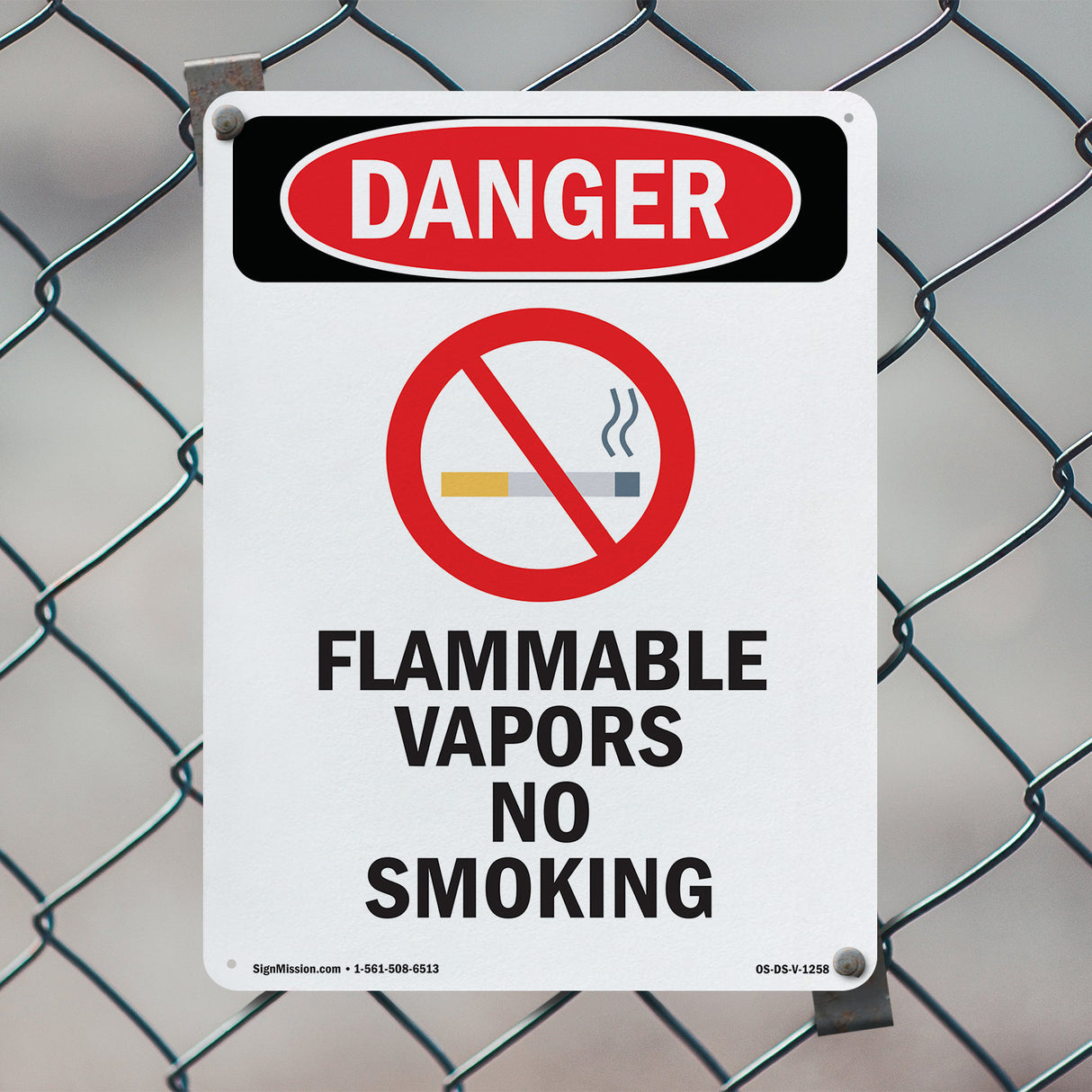 Flammable Vapors No Smoking