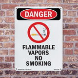 Flammable Vapors No Smoking