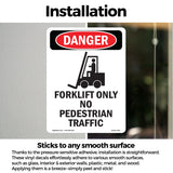 Forklift Only No Pedestrian Traffic