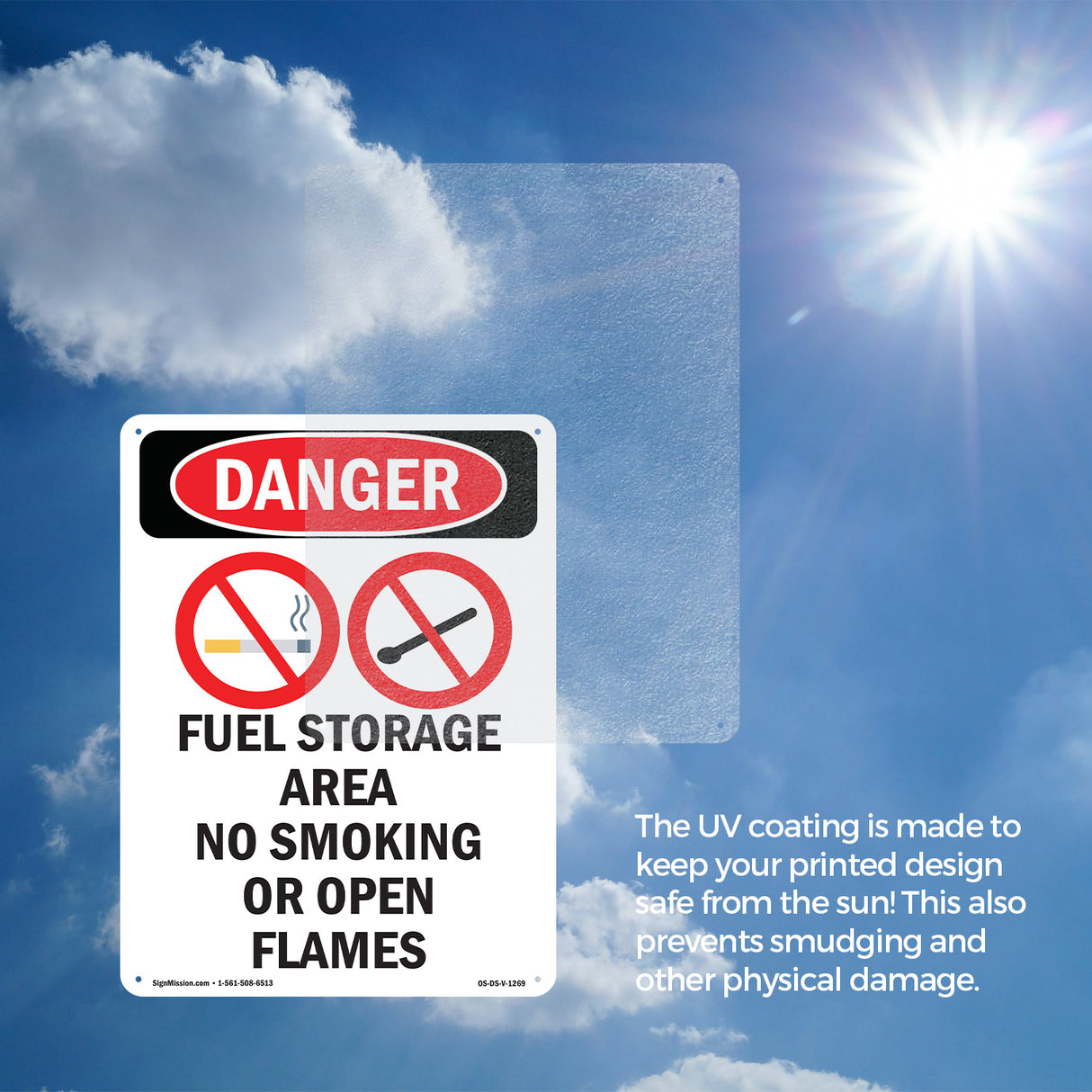 Fuel Storage Area No Smoking Or Open Flames