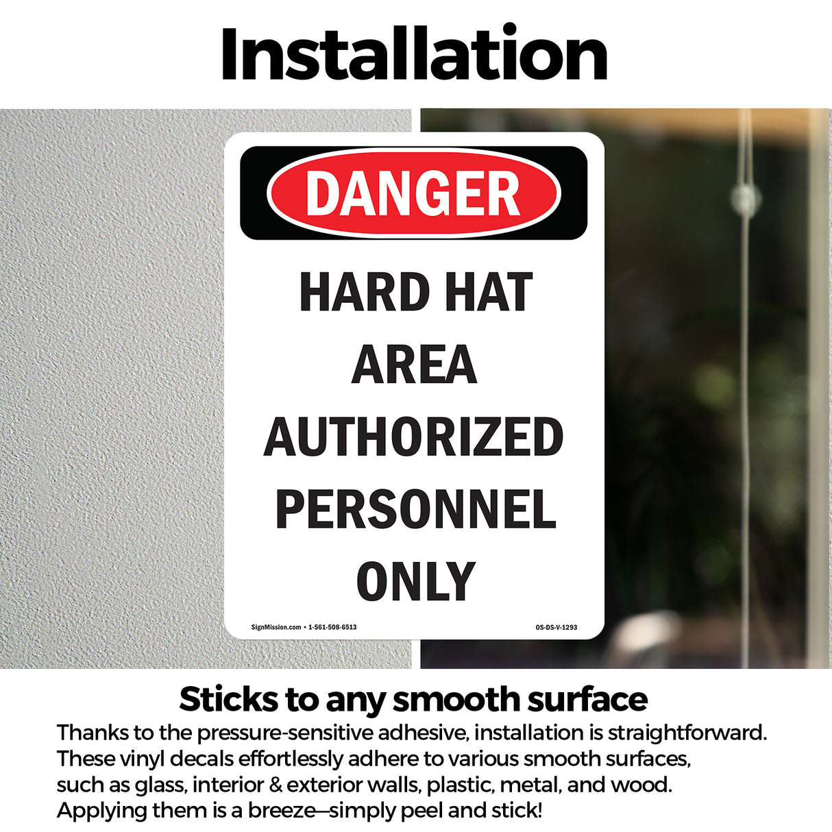 Hard Hat Area Authorized Personnel Only