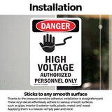 High Voltage Authorized Personnel Only