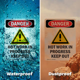 Hot Work In Progress Keep Out