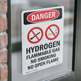 Hydrogen Flammable Gas No Smoking Open Flame