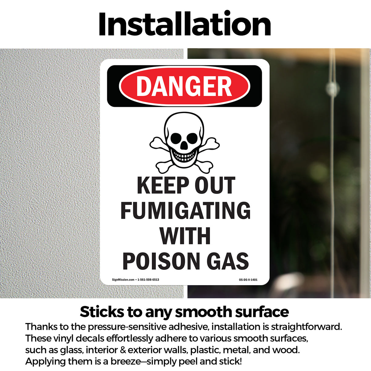 Keep Out Fumigating With Poison Gas