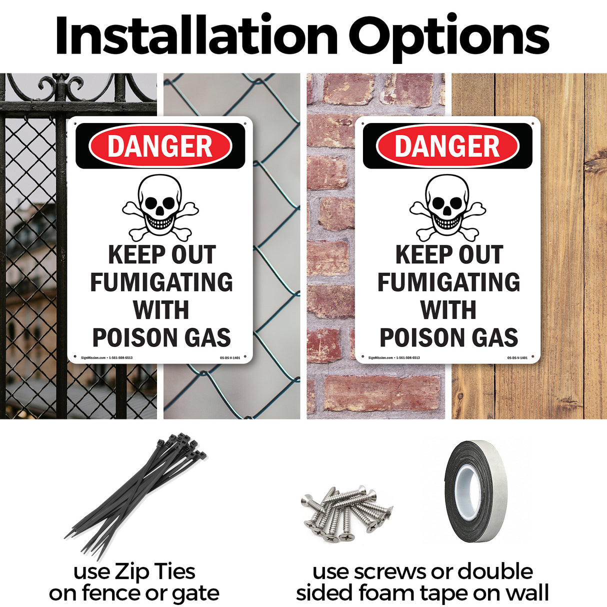 Keep Out Fumigating With Poison Gas