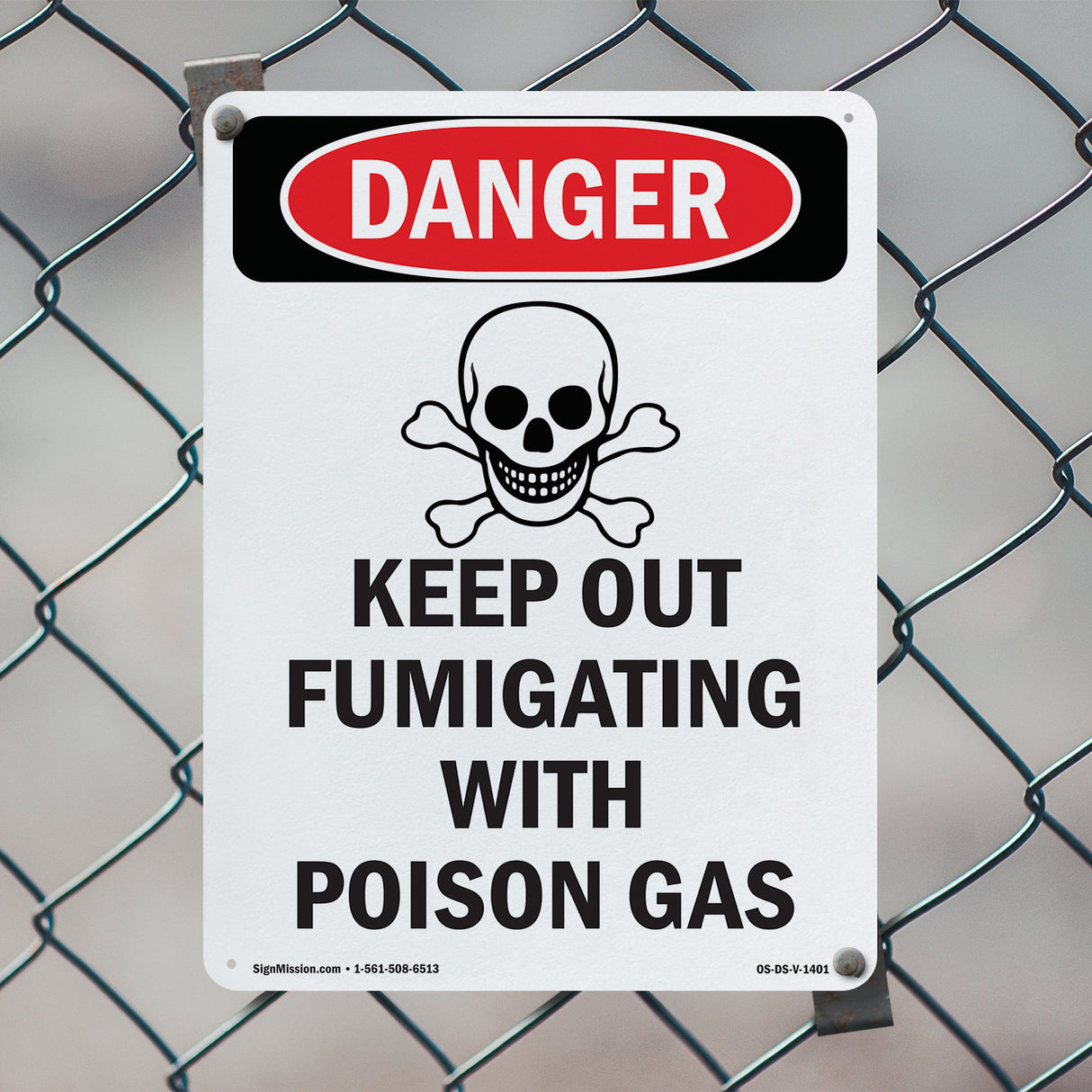 Keep Out Fumigating With Poison Gas