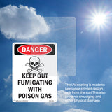 Keep Out Fumigating With Poison Gas