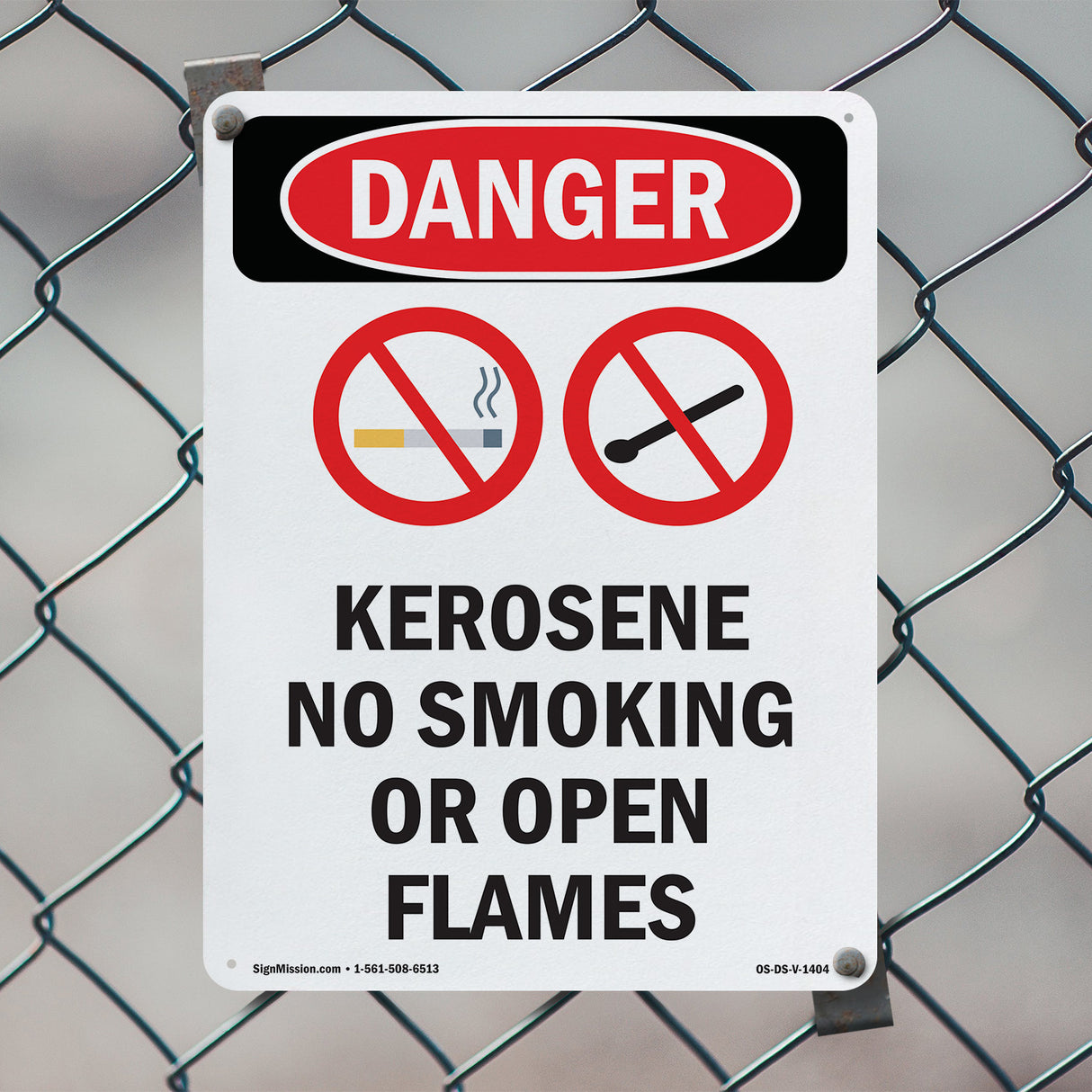 Kerosene No Smoking Or Open Flames