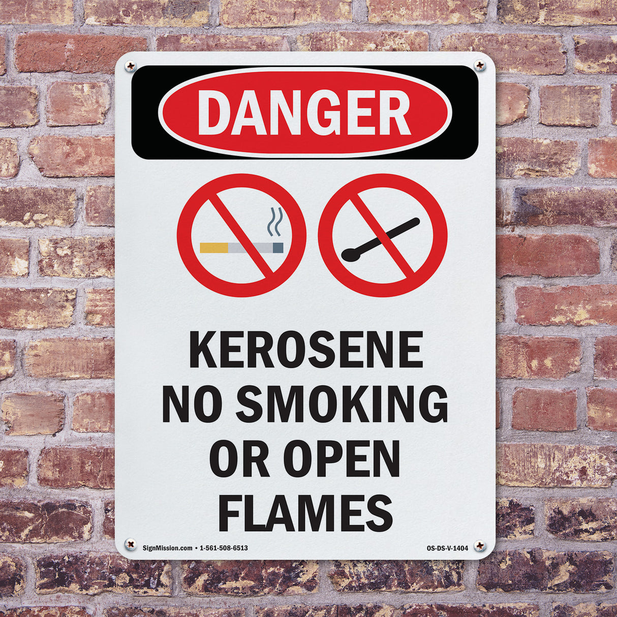 Kerosene No Smoking Or Open Flames