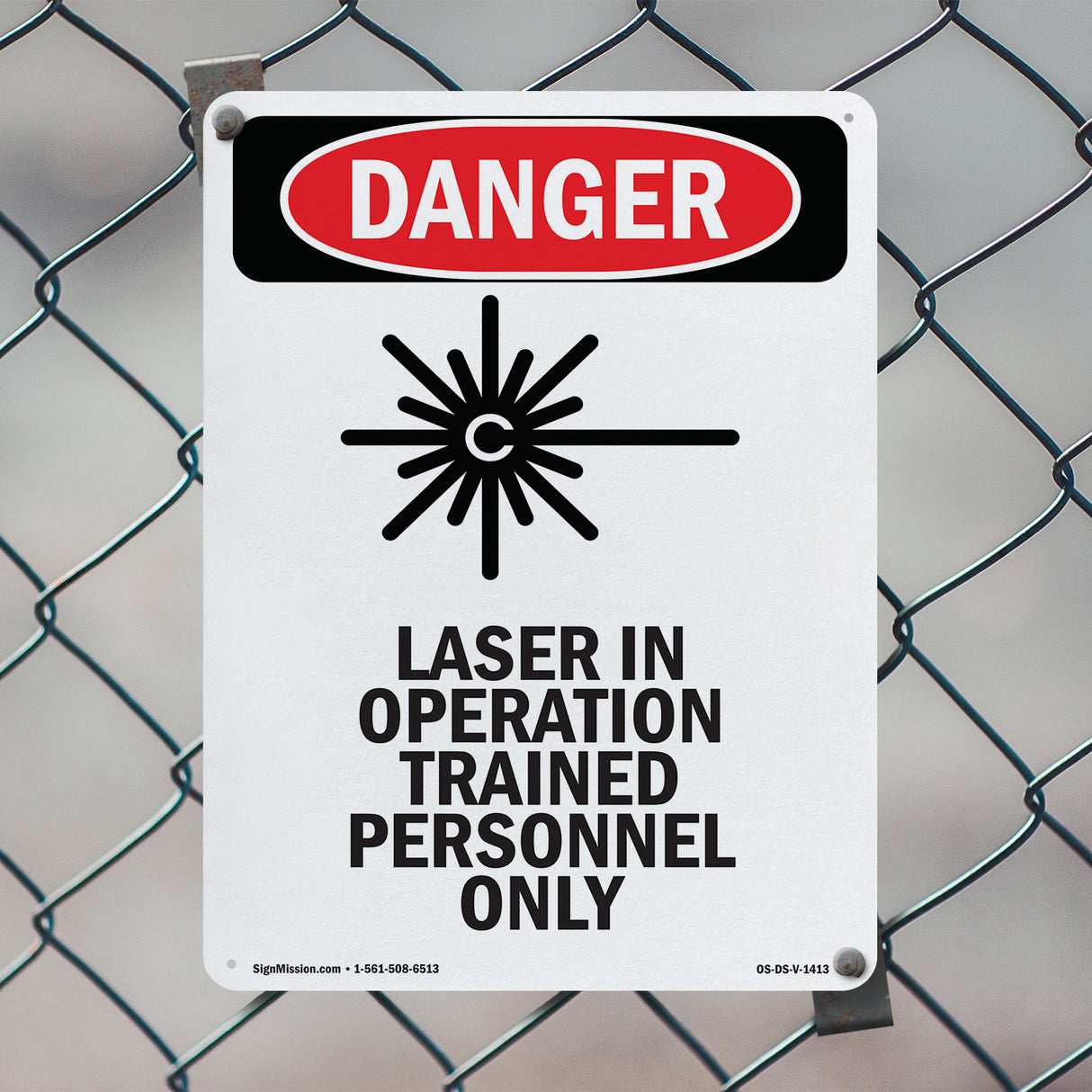 Laser In Operation Trained Personnel Only