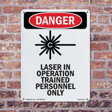 Laser In Operation Trained Personnel Only