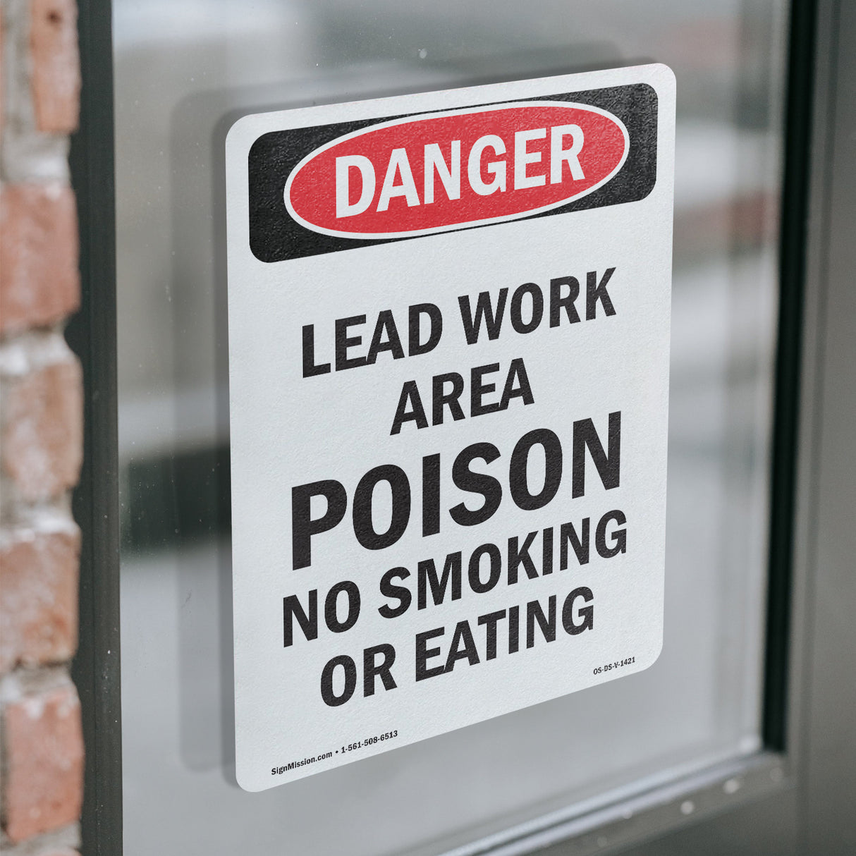 Lead Work Area Poison No Smoking Or Eating