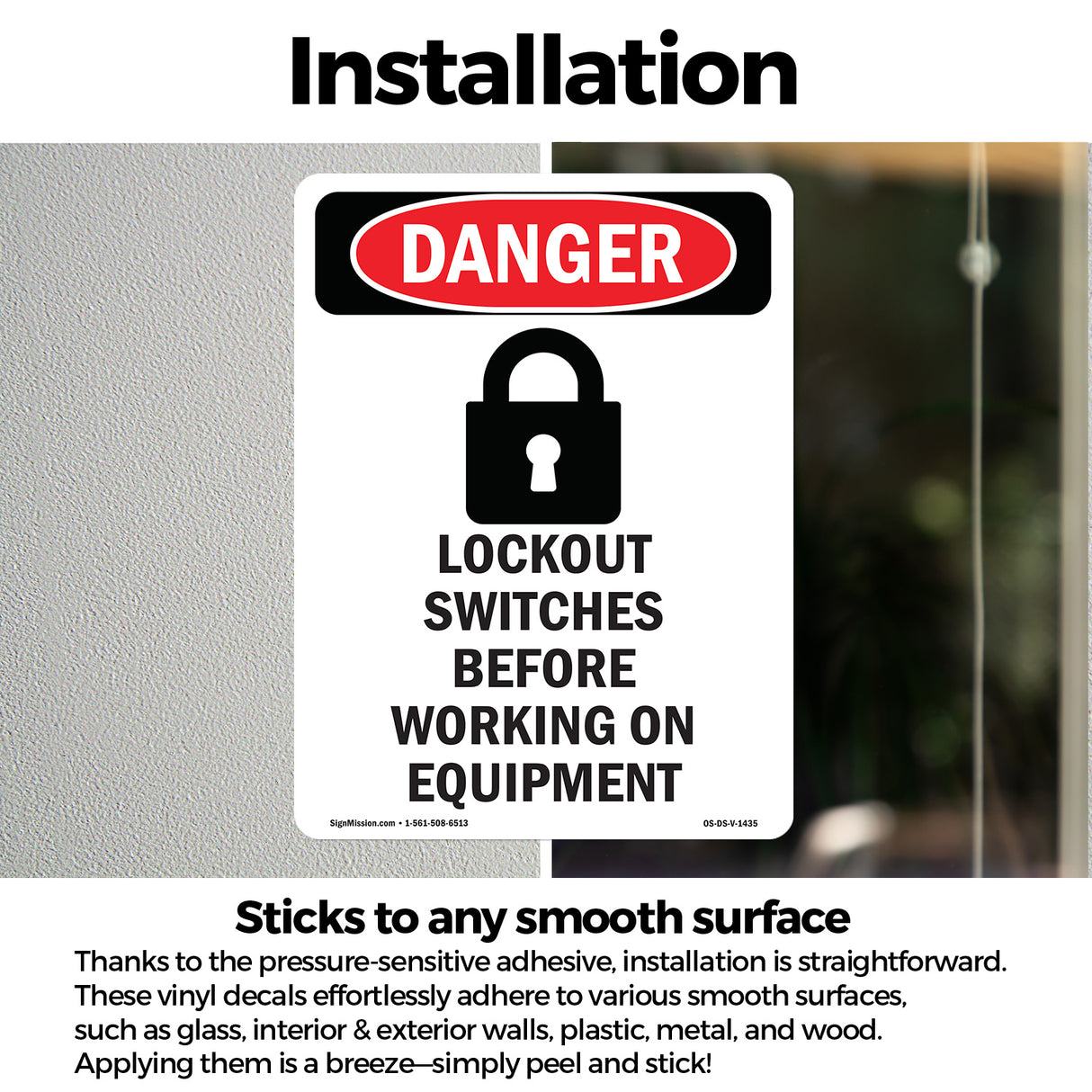 Lockout Switches Before Working On Equipment