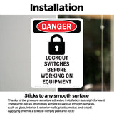 Lockout Switches Before Working On Equipment