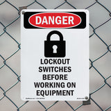 Lockout Switches Before Working On Equipment