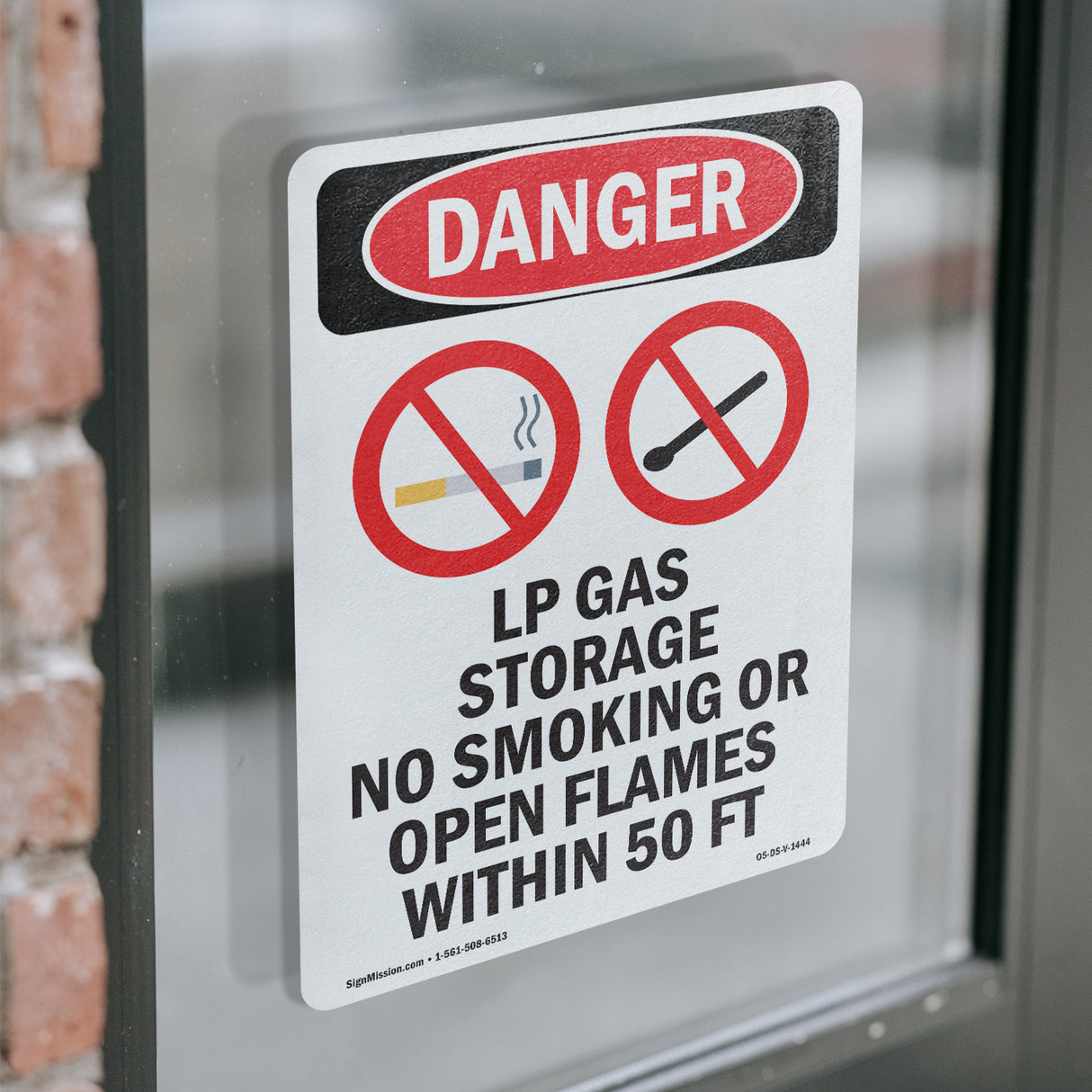 LP Gas Storage No Smoking Open Flames 50 Ft