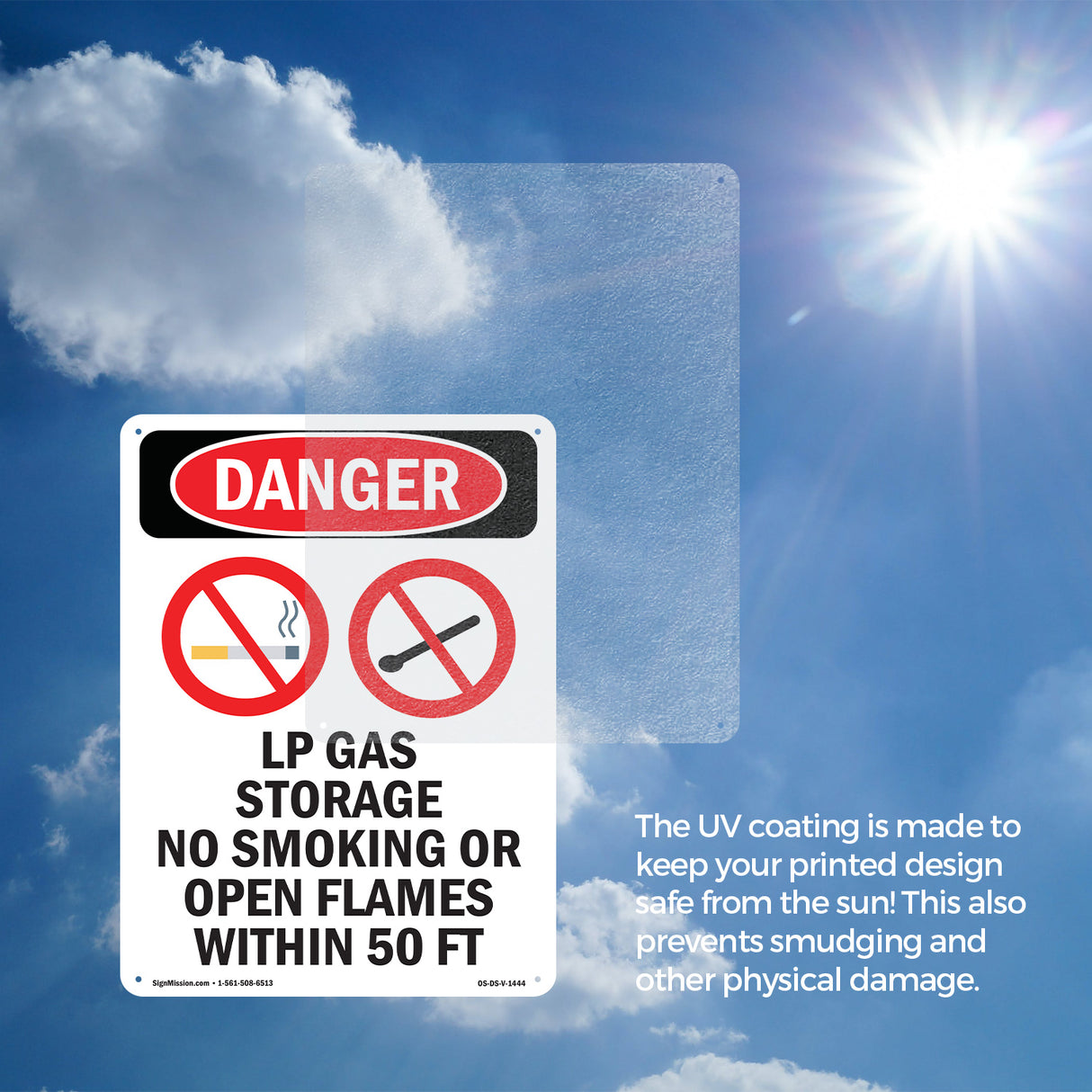 LP Gas Storage No Smoking Open Flames 50 Ft