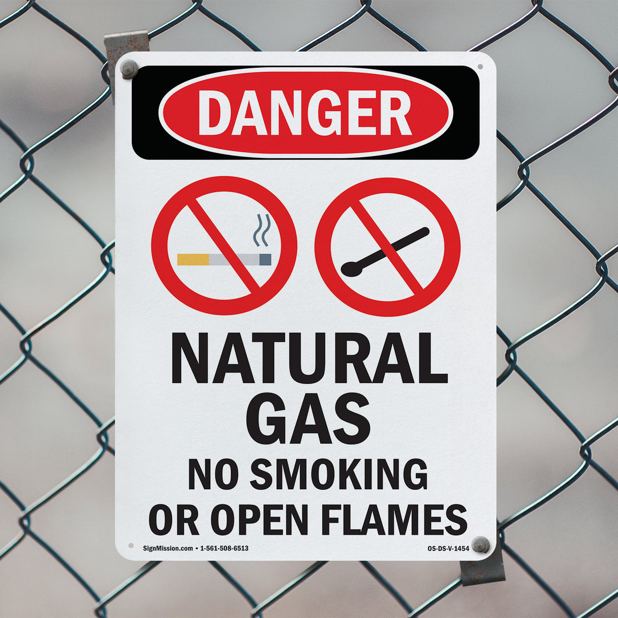 Natural Gas No Smoking Or Open Flames
