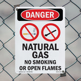 Natural Gas No Smoking Or Open Flames