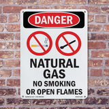 Natural Gas No Smoking Or Open Flames