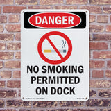No Smoking Permitted On Dock