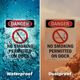No Smoking Permitted On Dock