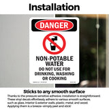 Non-Potable Water Do Not Use For Drinking