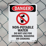 Non-Potable Water Do Not Use For Drinking