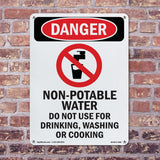 Non-Potable Water Do Not Use For Drinking