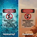 Non-Potable Water Do Not Use For Drinking