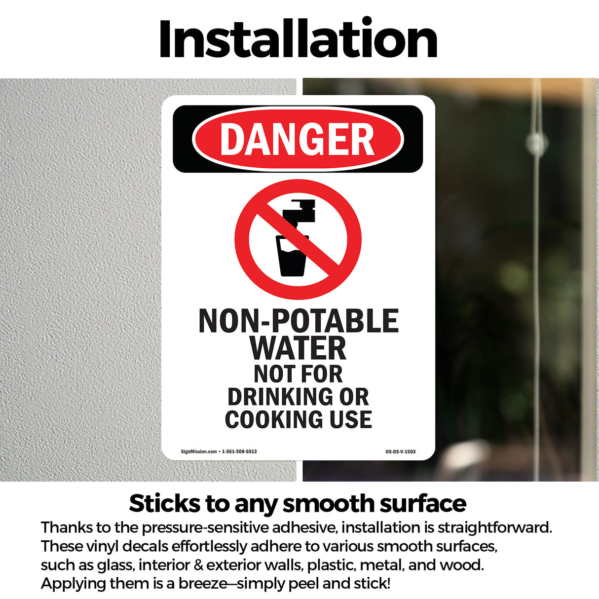 Non-Potable Water Not For Drinking Cooking