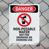 Non-Potable Water Not For Drinking Cooking