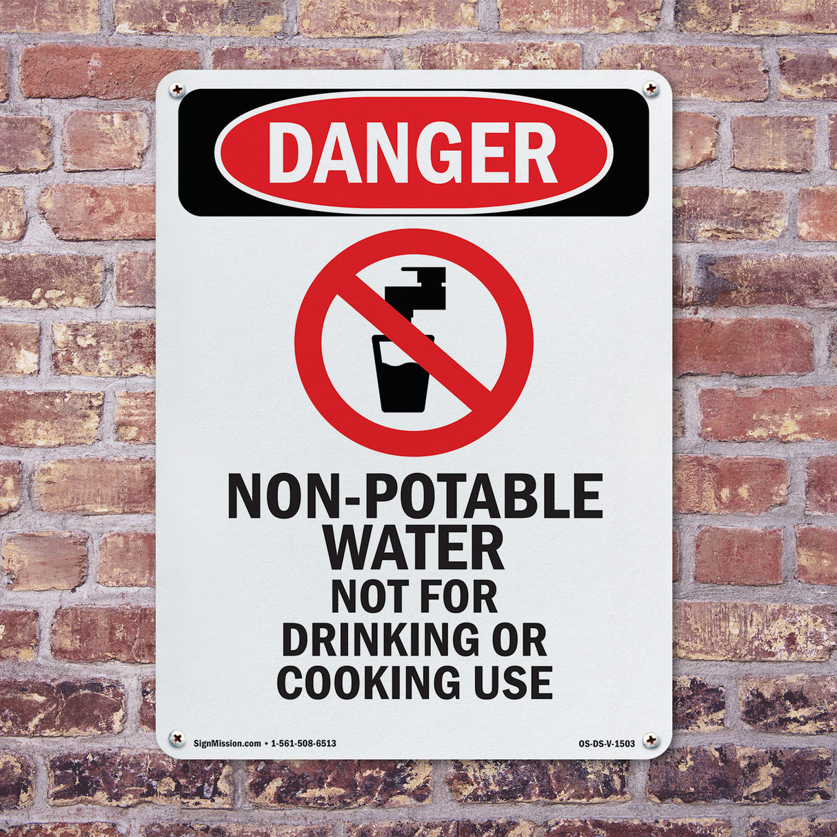 Non-Potable Water Not For Drinking Cooking