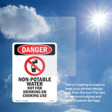 Non-Potable Water Not For Drinking Cooking
