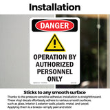 Operation By Authorized Personnel Only