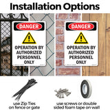 Operation By Authorized Personnel Only