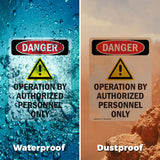 Operation By Authorized Personnel Only