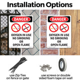 Oxygen In Use No Smoking Or Open Flame