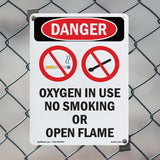 Oxygen In Use No Smoking Or Open Flame