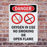 Oxygen In Use No Smoking Or Open Flame