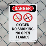 Oxygen No Smoking No Open Flames