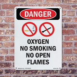 Oxygen No Smoking No Open Flames