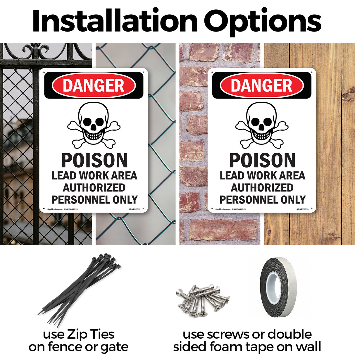 Poison Lead Work Area Authorized Only