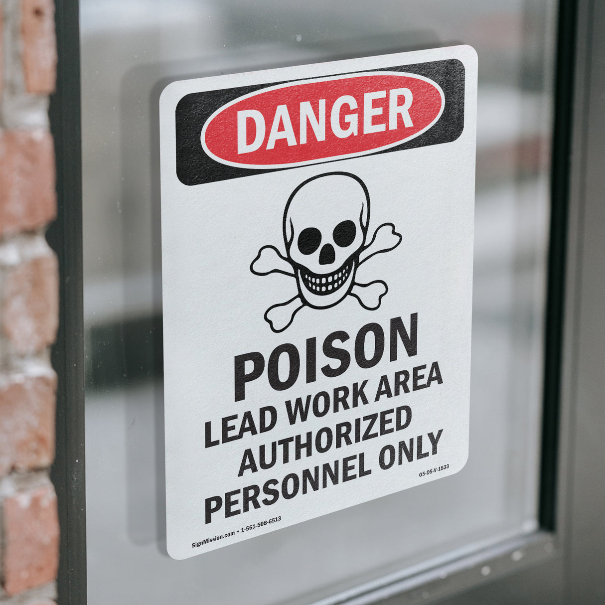 Poison Lead Work Area Authorized Only