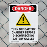 Turn Off Charger Before Disconnecting Cables