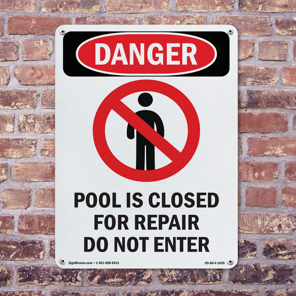 Pool Is Closed For Repair Do Not Enter