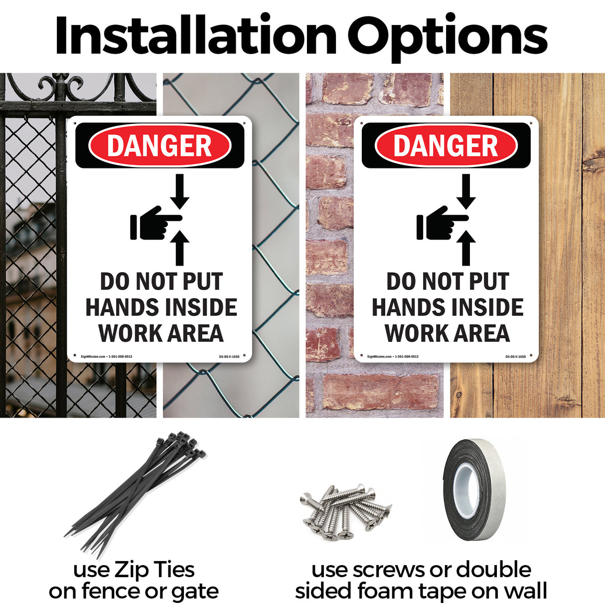 Do Not Put Hands Inside Work Area