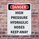 High Pressure Hydraulic Hoses Keep Away