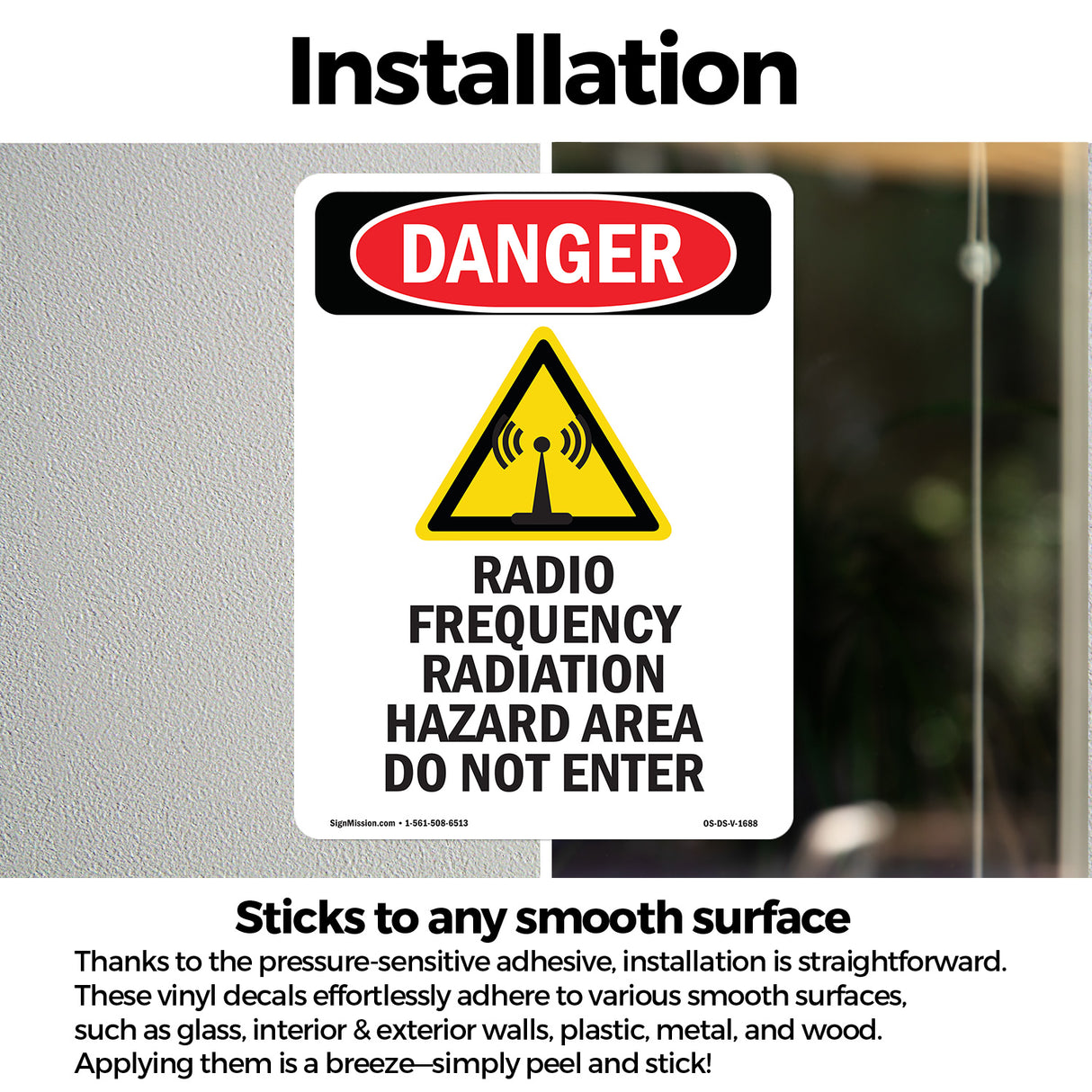 Radio Frequency Radiation Hazard Area